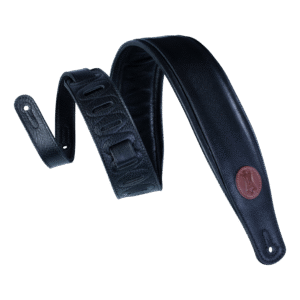 Levy's MSS2 Garment Leather Guitar Strap - Black