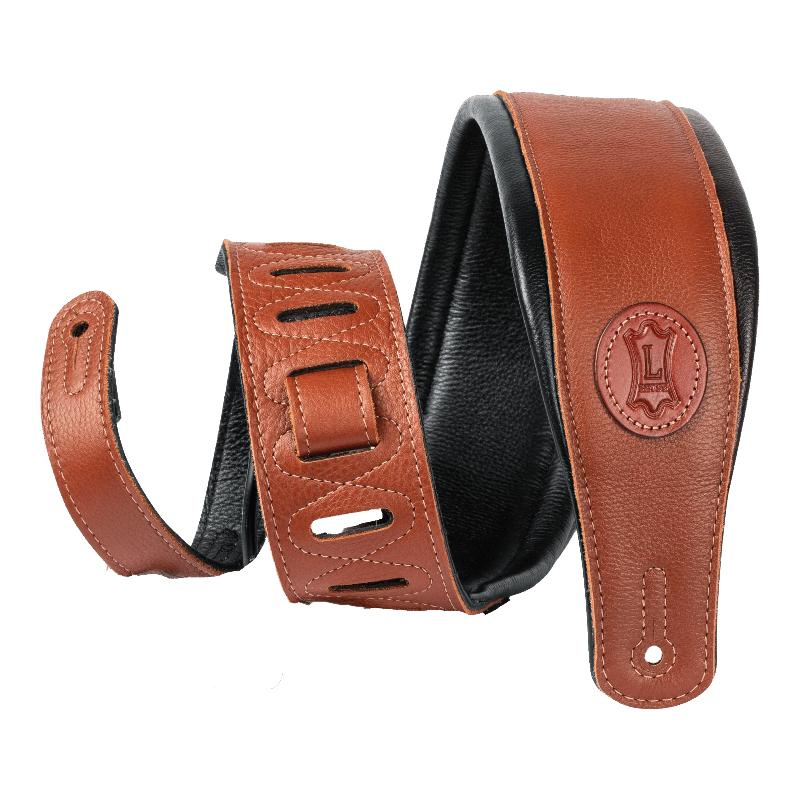 Levy's MSS2 Garment Leather Guitar Strap - Tan