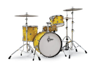 Gretsch Drums Catalina Club CT1-J404 4-piece Shell Pack with Snare Drum - Yellow Satin Flame