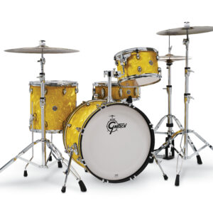 Gretsch Drums Catalina Club CT1-J404 4-piece Shell Pack with Snare Drum - Yellow Satin Flame
