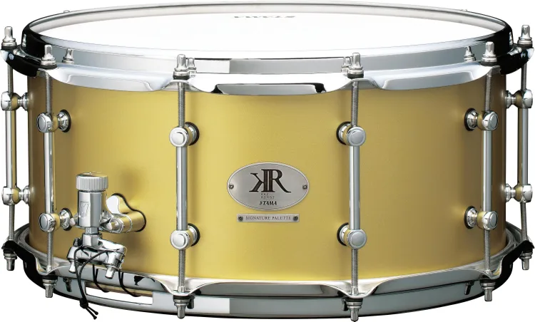 Tama Kaz Rodriguez Signature Snare Drum - 6.5 inches x 14 inches, Matte Metallic Gold
