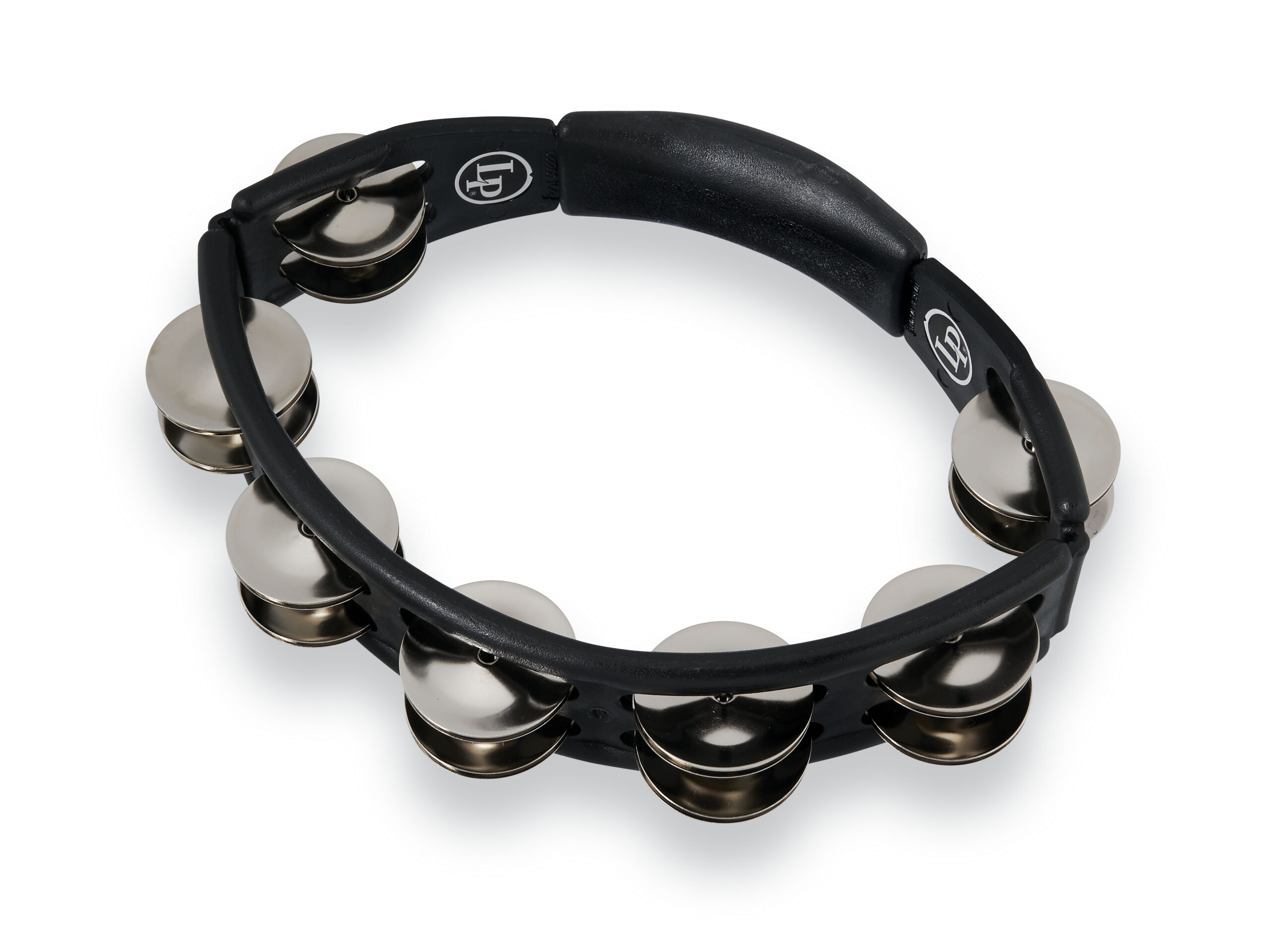 Latin Percussion Cyclops Handheld Tambourine - Black with Steel Jingles