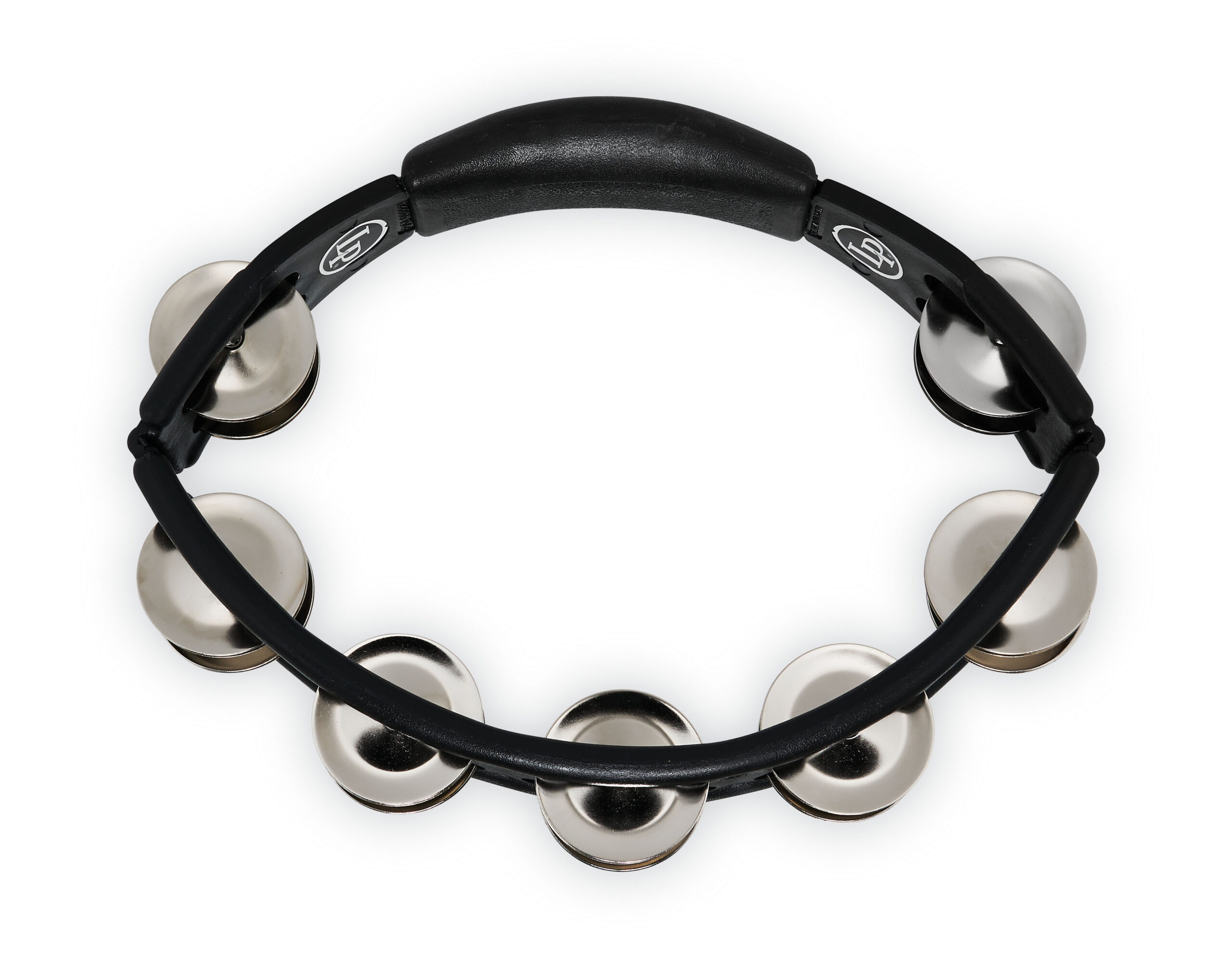 Latin Percussion Cyclops Handheld Tambourine - Black with Steel Jingles - Image 6