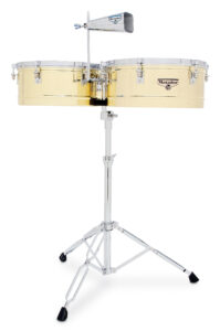 Latin Percussion Matador 14-inch and 15-inch Timbales - Brass