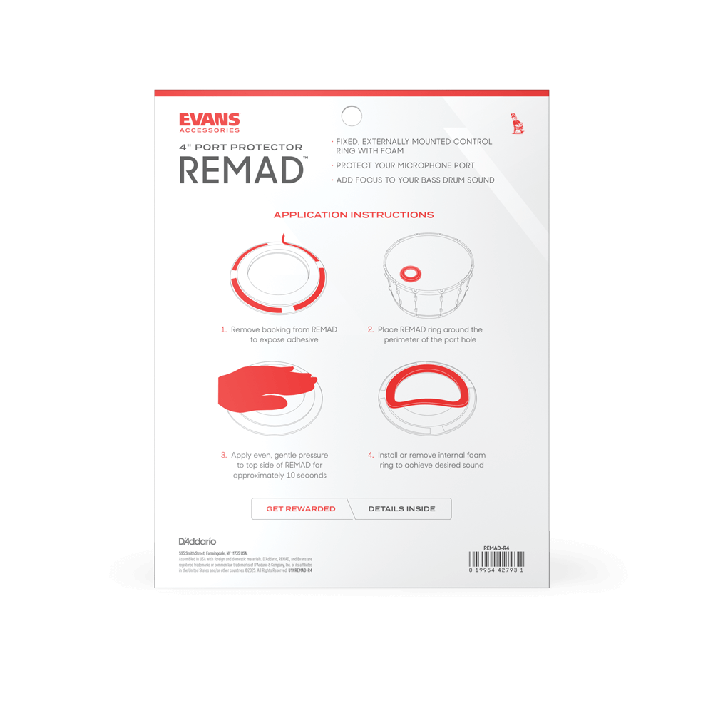 Evans REMAD Port Hole Protector - 4 inches - Image 2