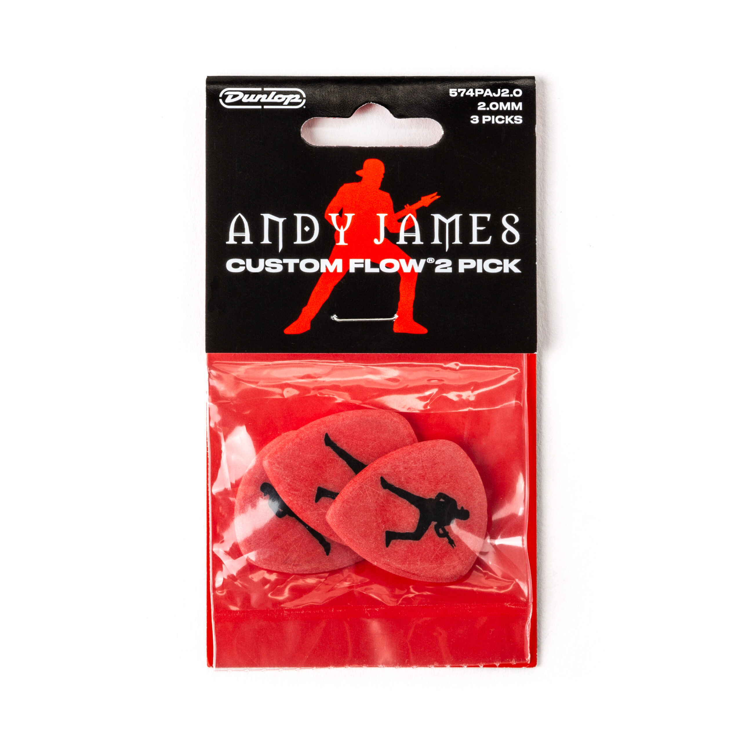 Dunlop 574PAJ200 Andy James Custom Flow2 Pick - 2.00mm (3-pack) - Image 3