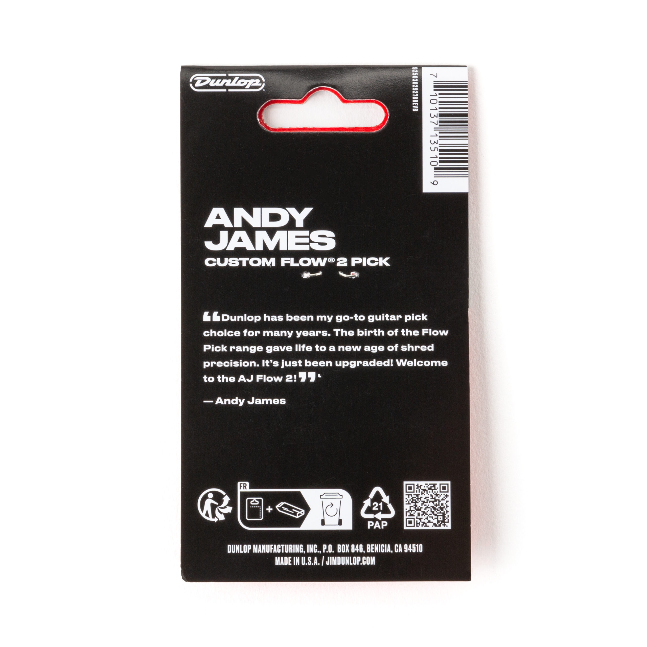 Dunlop 574PAJ200 Andy James Custom Flow2 Pick - 2.00mm (3-pack) - Image 4