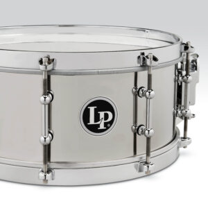 Latin Percussion Stainless Steel Salsa Snare - 4.5 x 12-inch