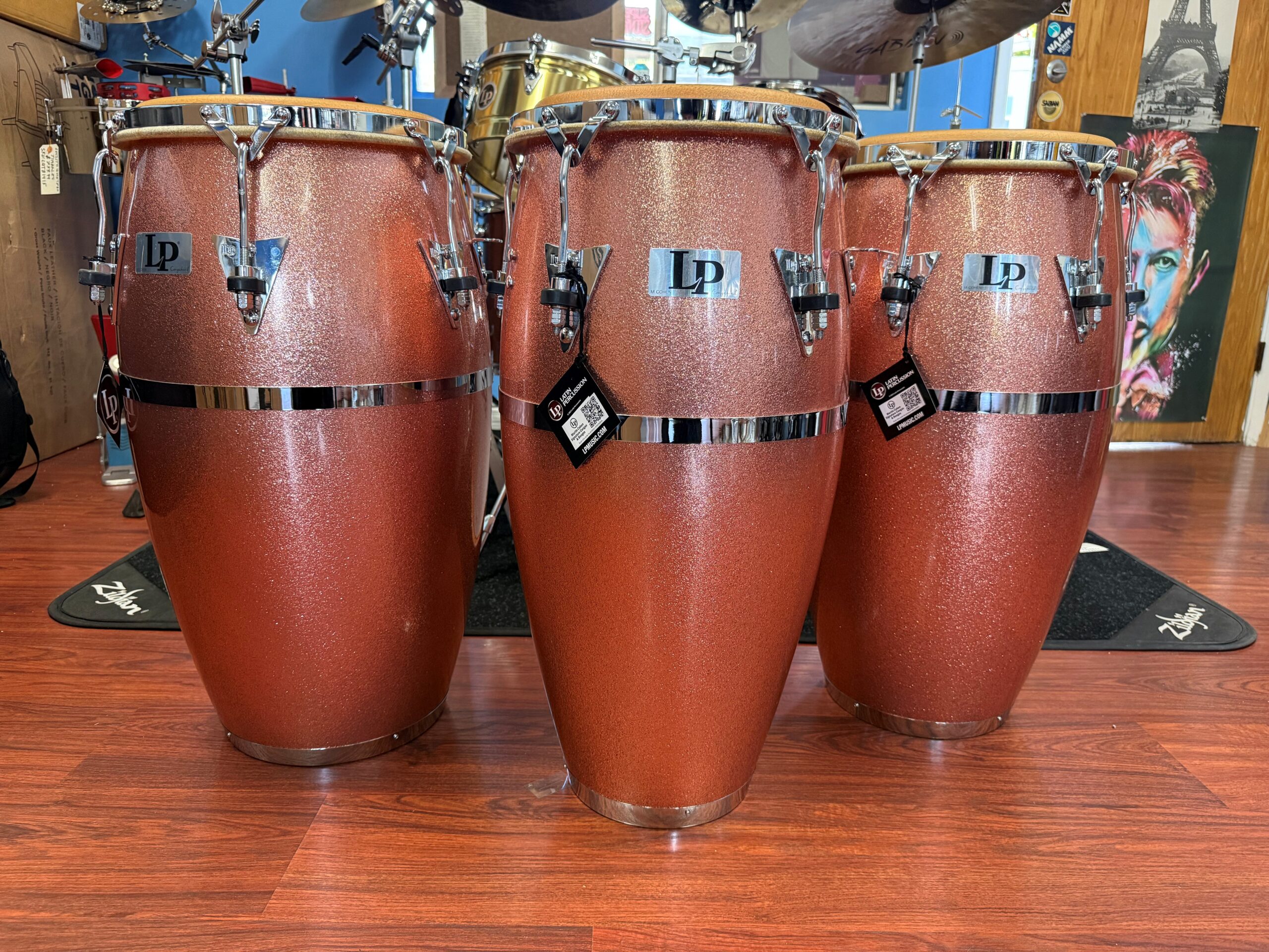 Latin Percussion ~NEW~ Martin Cohen Signature Quinto/Conga/Tumba Trio Set