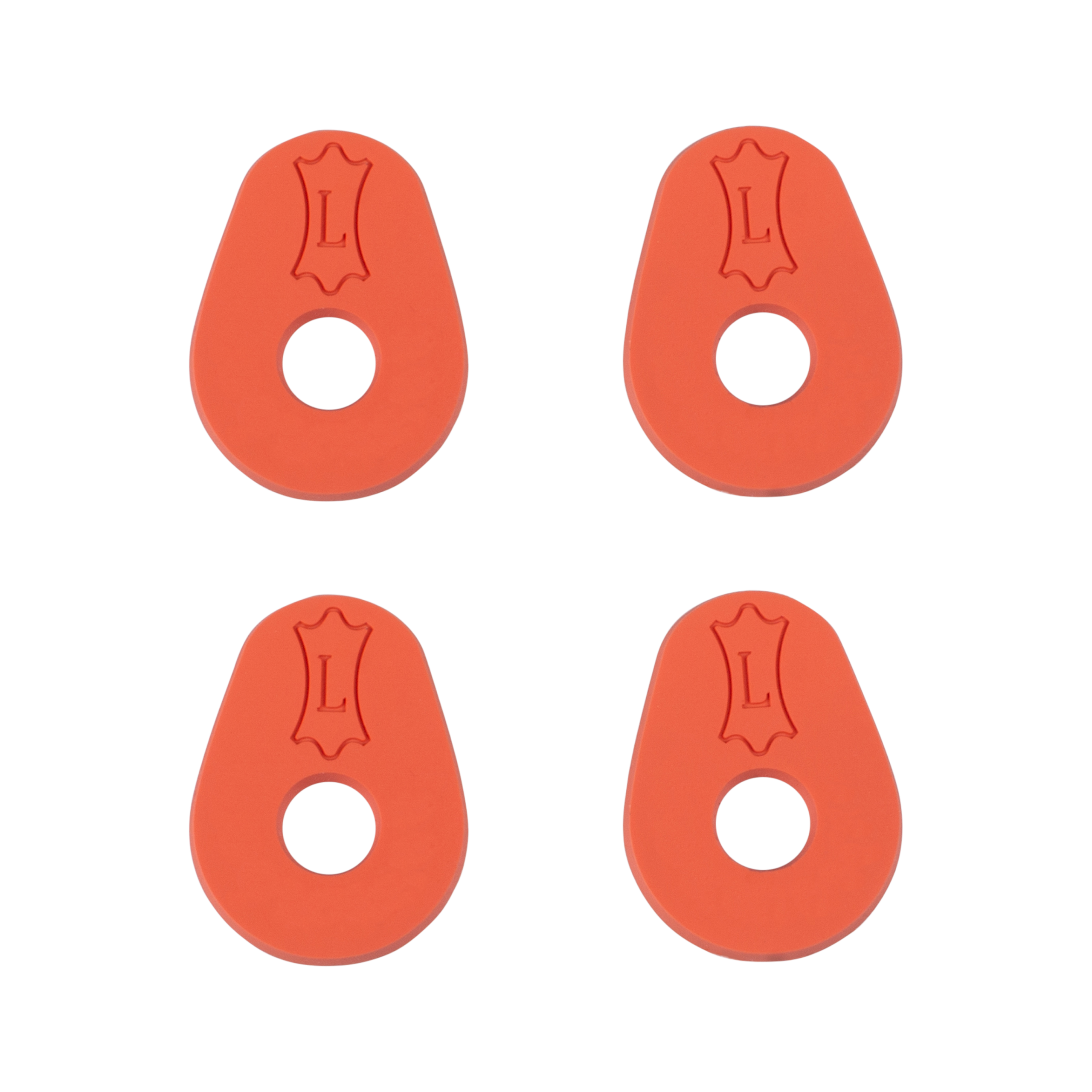 Levy's Rubber Guitar Strap Blocks (Set of 4) - Orange