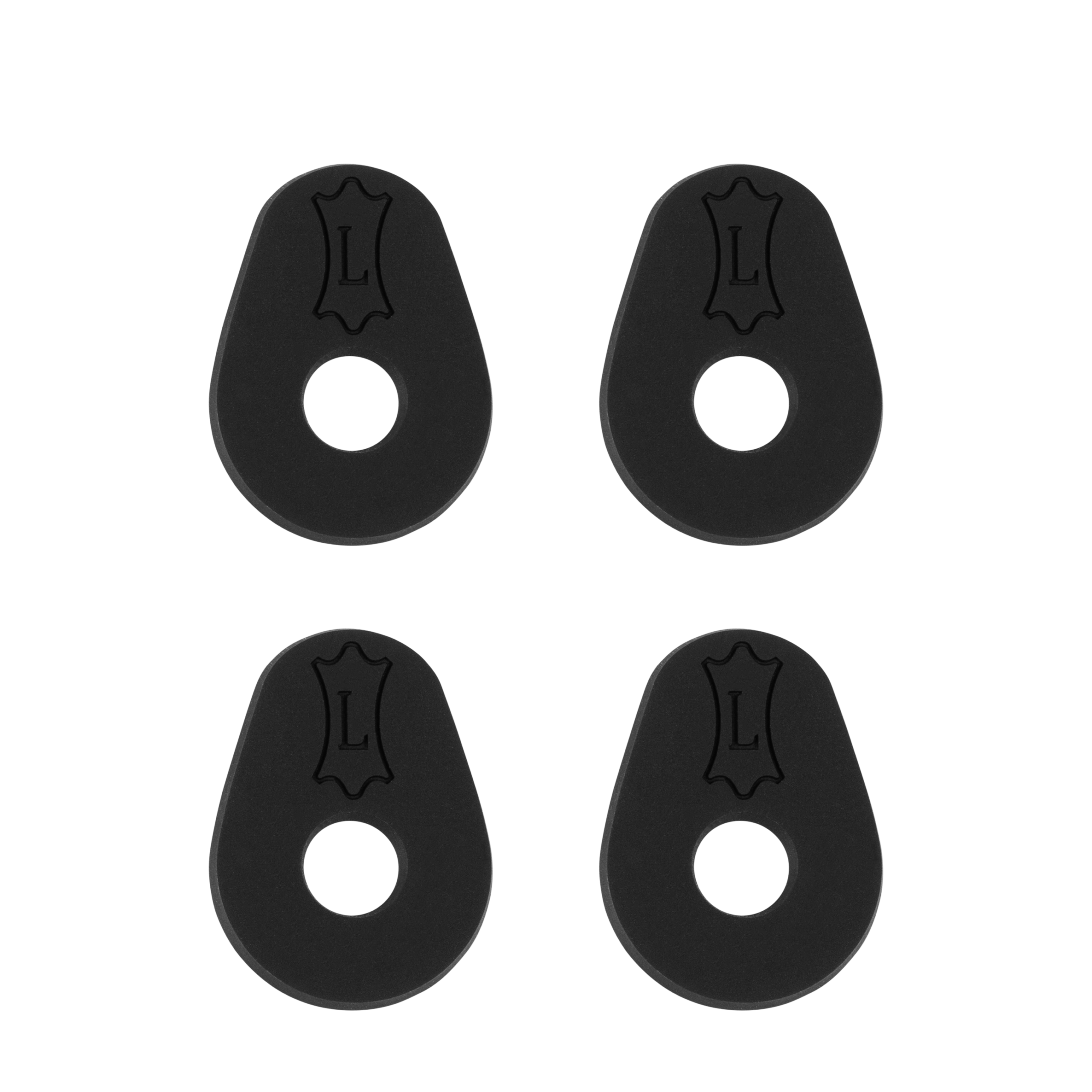 Levy's Rubber Guitar Strap Blocks (Set of 4) - Black