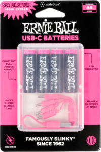 Ernie Ball USB-C Rechargeable Battery by Paleblue - AA, 4-pack