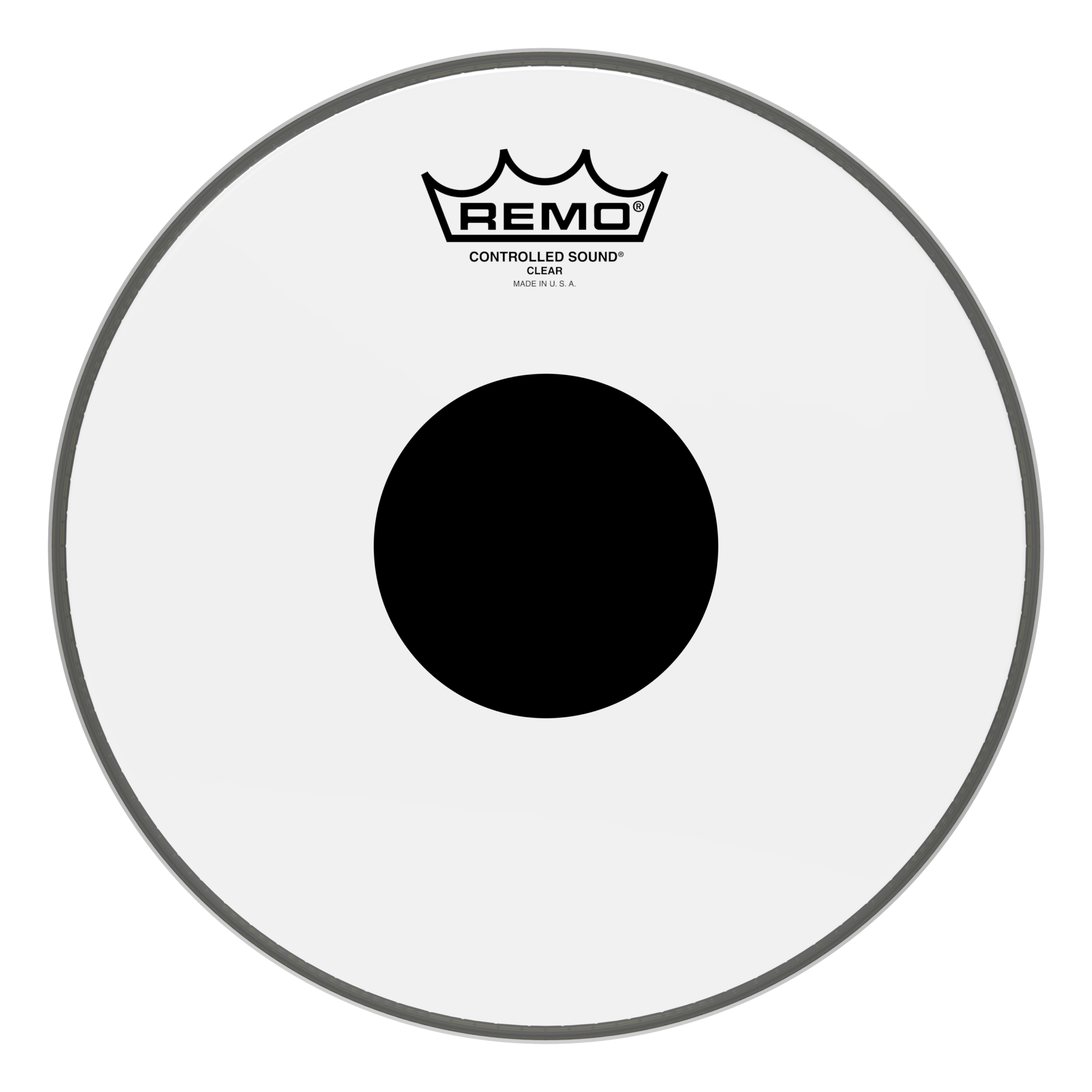 Remo Controlled Sound Clear Drumhead - 10 inch - with Black Dot