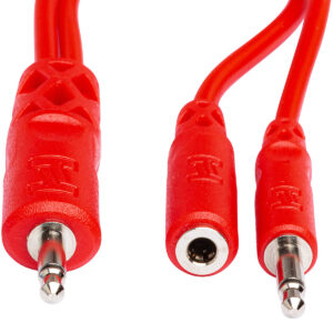 Hosa CMM-515Y Hopscotch Eurorack Patch Cables - 6 inch (Red) 5-pack