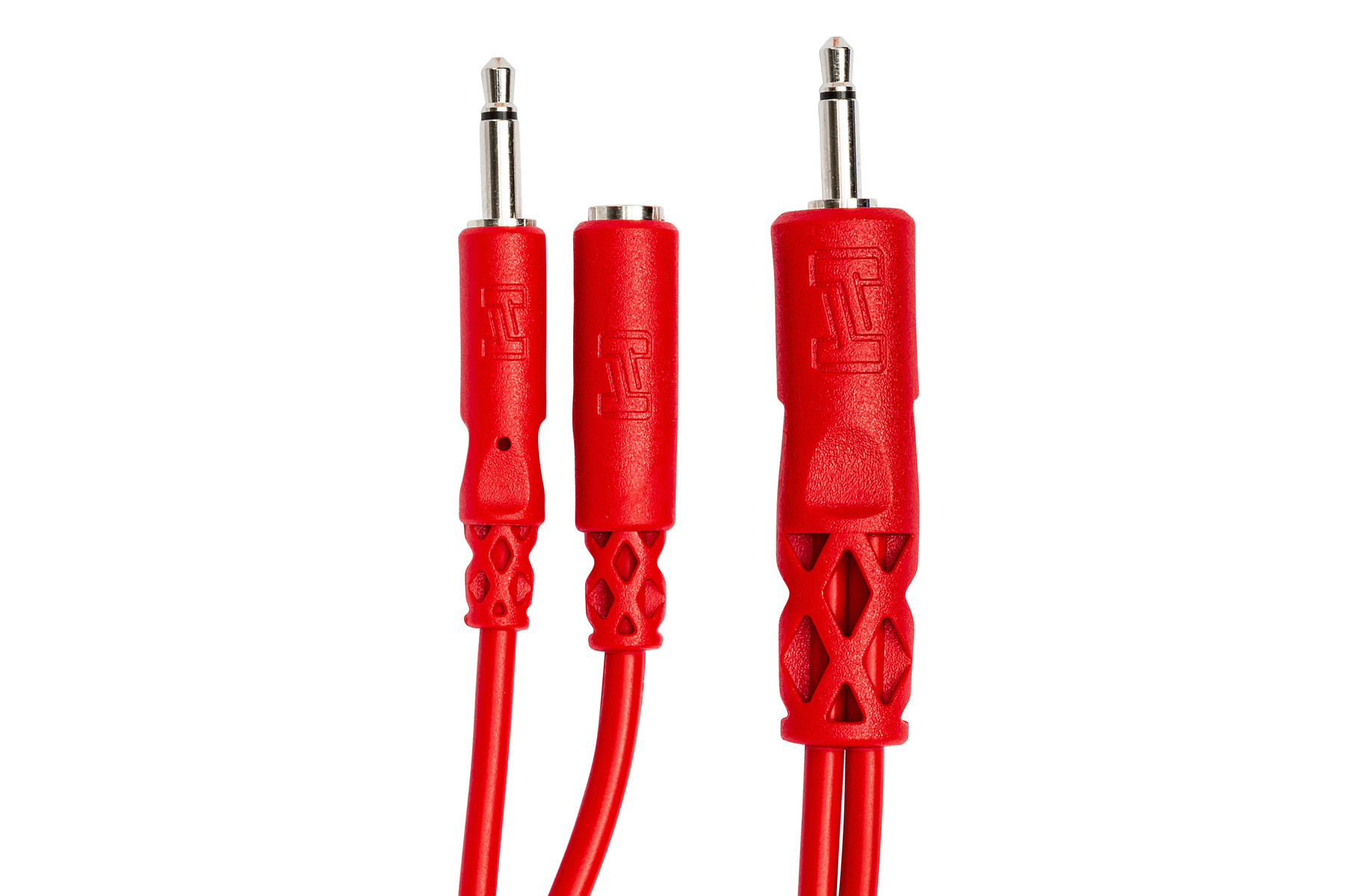 Hosa CMM-515Y Hopscotch Eurorack Patch Cables - 6 inch (Red) 5-pack - Image 2