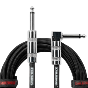 Gator Cableworks Backline Series Braided Instrument Cable - Black, 20 foot