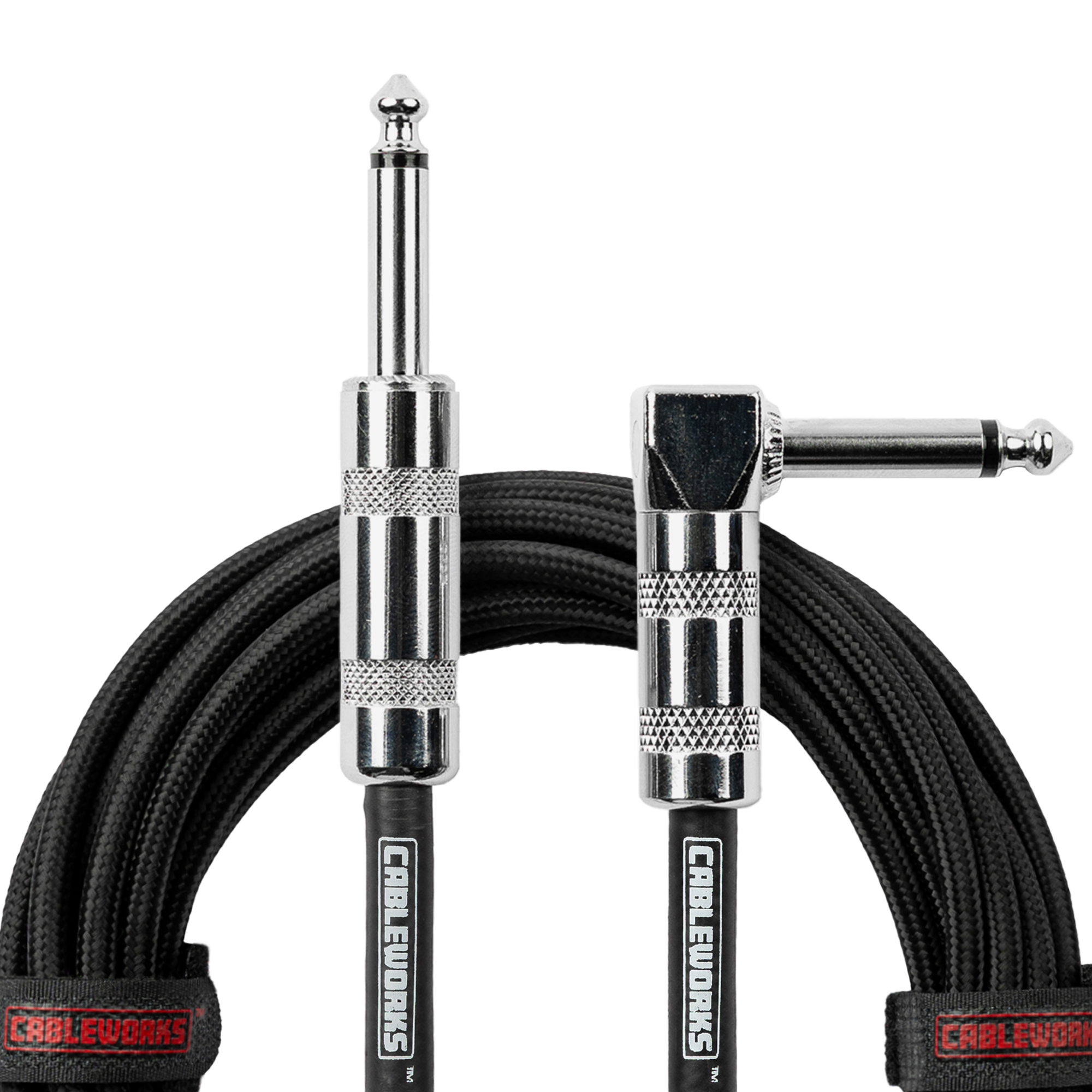 Gator Cableworks Backline Series Braided Instrument Cable - Black, 20 foot