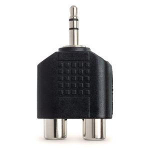 Hosa GRM-193 Dual RCA Female to 3.5mm TRS Male Adapter