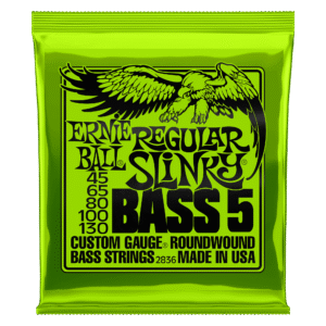 Ernie Ball 2836 Regular Slinky Nickel Wound Electric Bass Guitar Strings - .045-.130 5-string