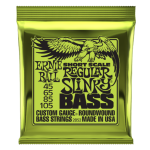 Ernie Ball 2852 Regular Slinky Nickel Wound Electric Bass Guitar Strings - .045-.105 Short Scale