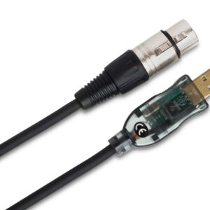 Hosa UXA-110 TRACKLINK Microphone USB Interface - XLR3F to USB Type A - 10 foot