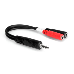 Hosa YMM-261 Stereo Breakout Cable - 3.5mm TRS to Left and Right 3.5mm TS Female