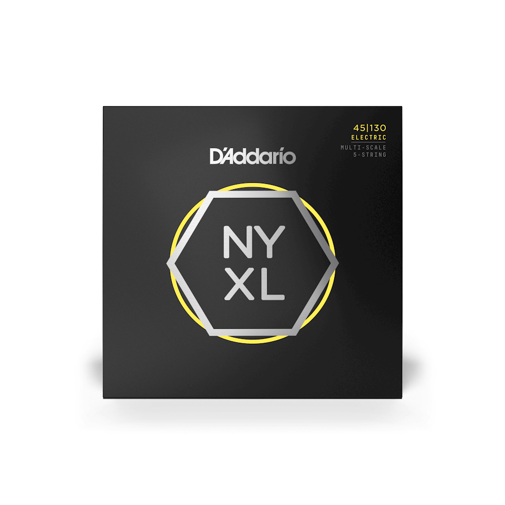 D'Addario NYXL45130MS NYXL Multi-scale 5-string Bass Strings - .045-.130