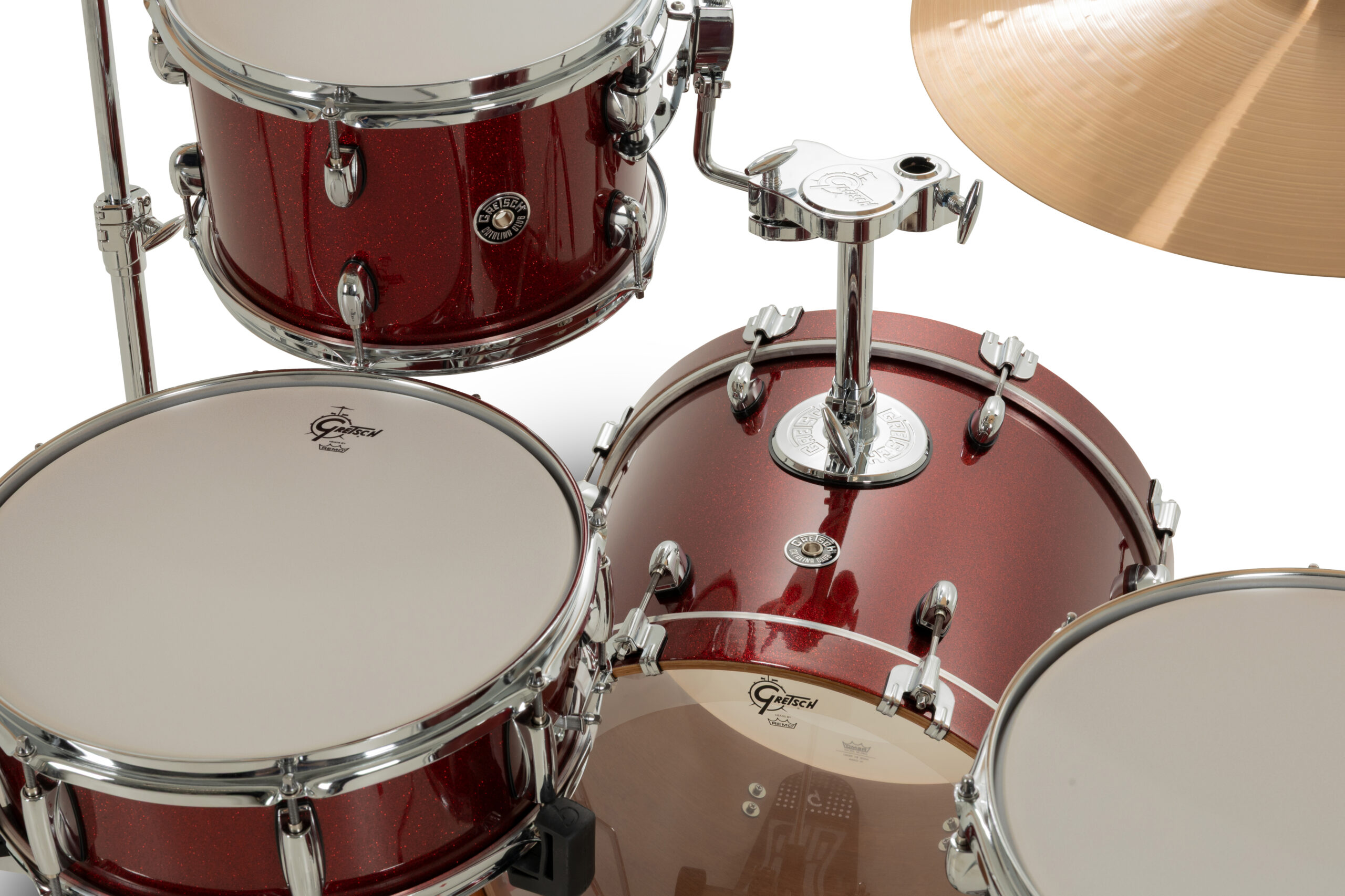 Gretsch Catalina Club 4-pc Shell Pack (18/12/14/0514sd), Dark Cherry Sparkle - Image 10