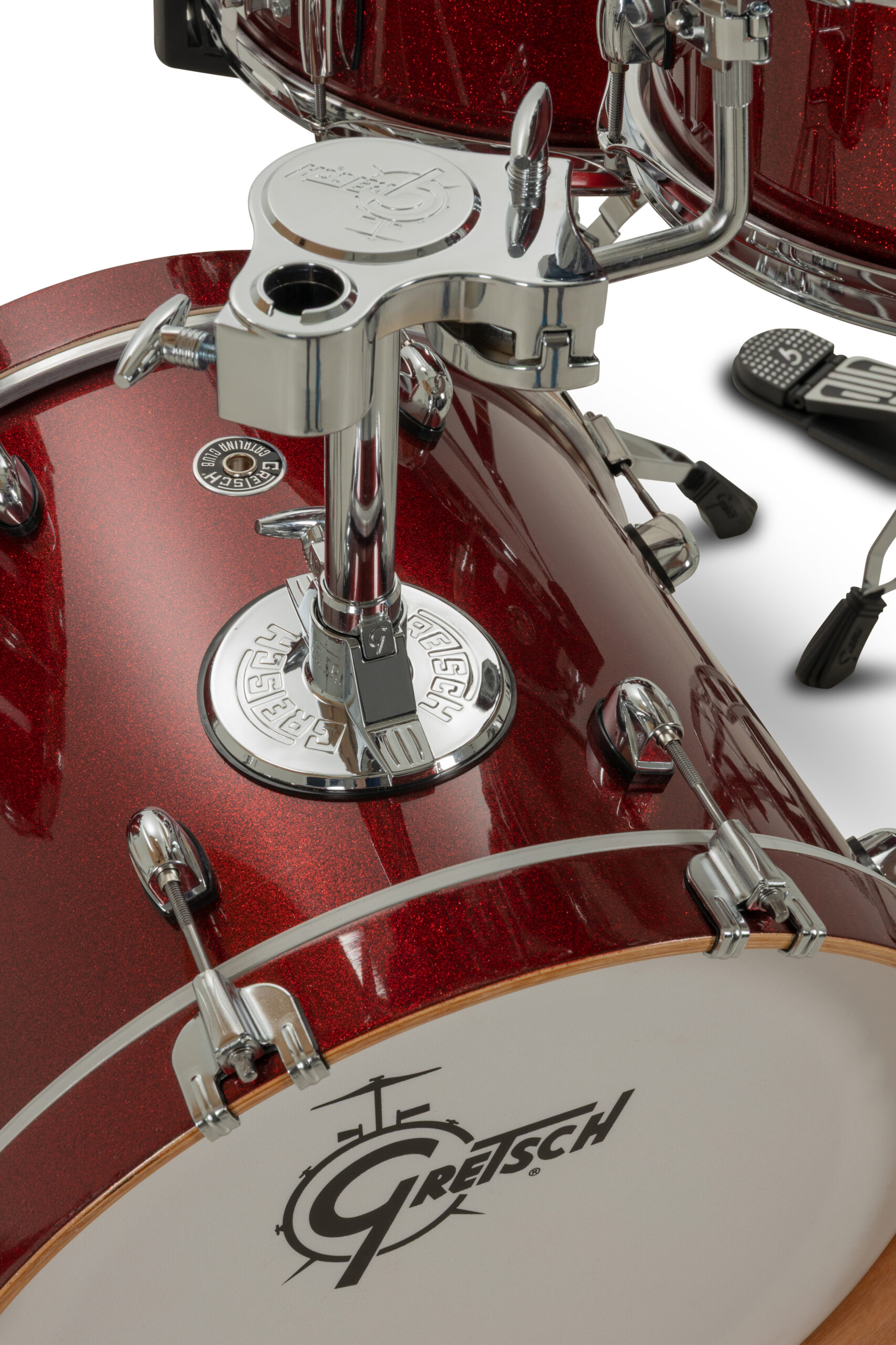Gretsch Catalina Club 4-pc Shell Pack (18/12/14/0514sd), Dark Cherry Sparkle - Image 11