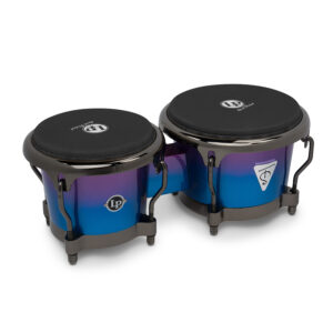 Latin Percussion Tony Succar Signature 7.25" and 8.62" Bongos - Rainbow with Black Nickel-plated Hardware