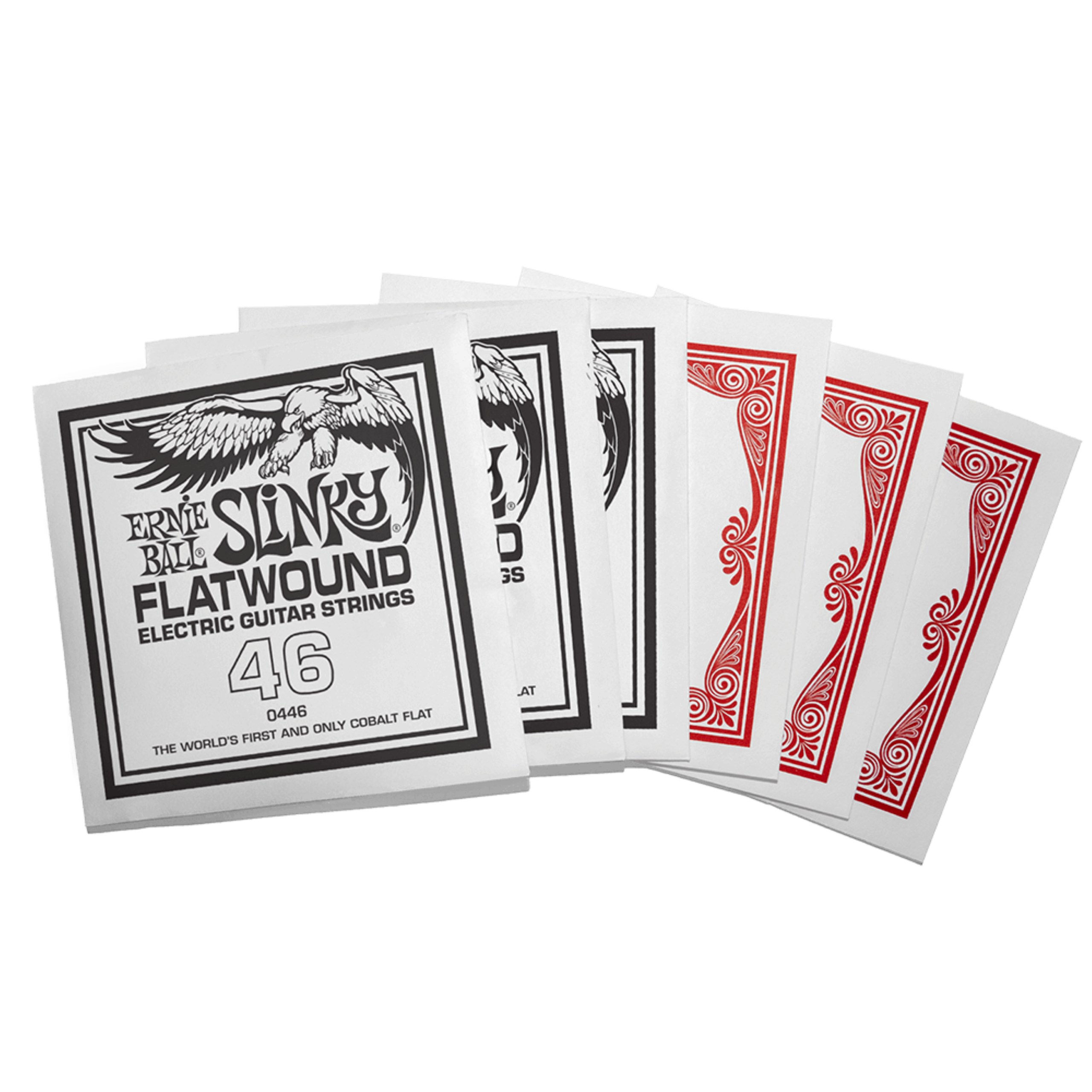 Ernie Ball 2591 Regular Slinky Flatwound Electric Guitar Strings - .010-.046 - Image 3