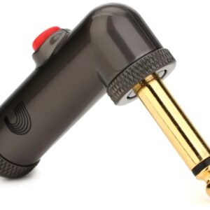 D'Addario Pedalboard Cable Kit Connector - Right Angle with Latching Switch, Single