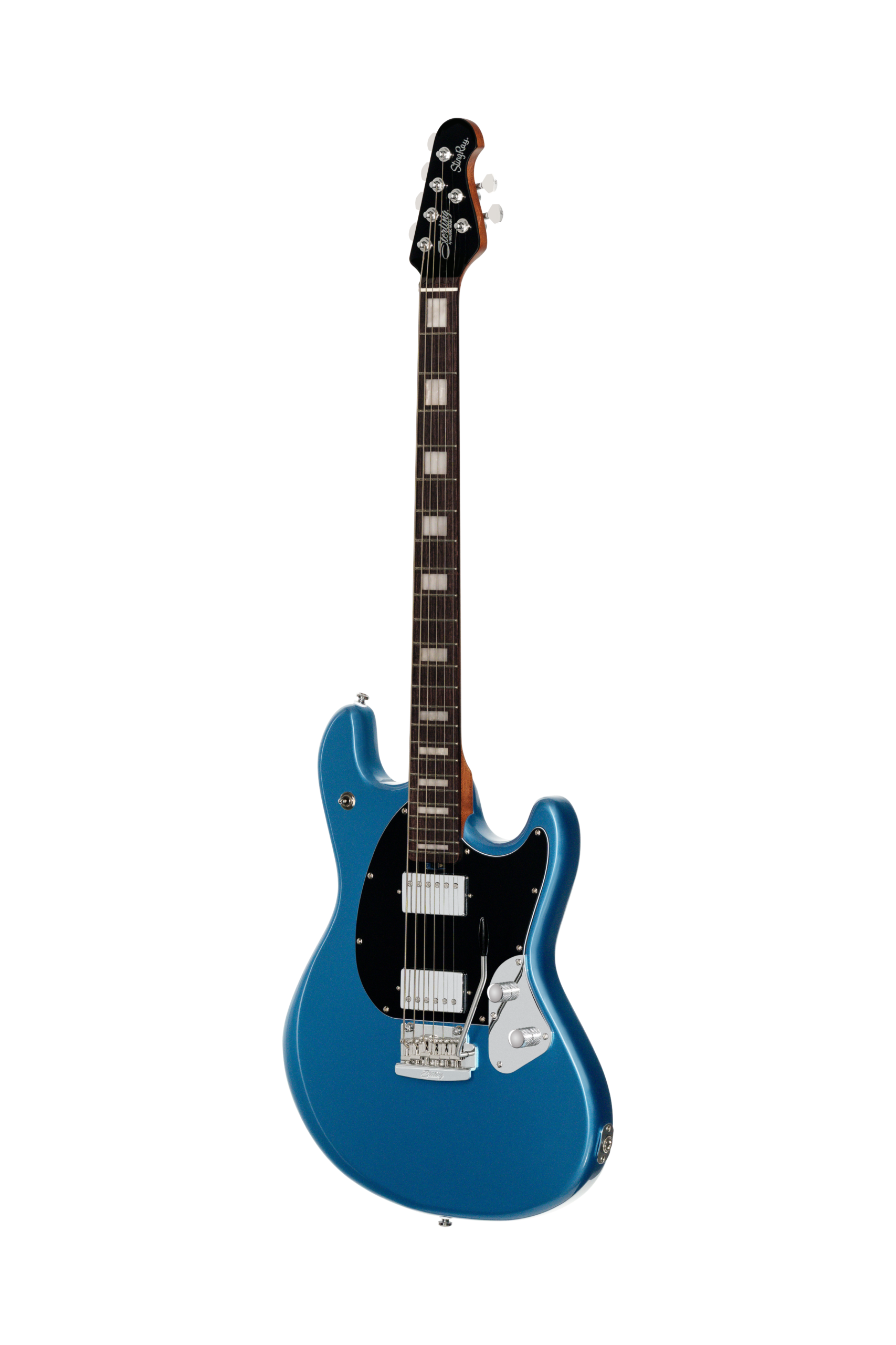 Sterling By Music Man StingRay Baritone Electric Guitar - Toluca Lake Blue