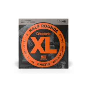 D'Addario EHR310 XL Half-Rounds Electric Guitar Strings - .010-.046 Regular Light