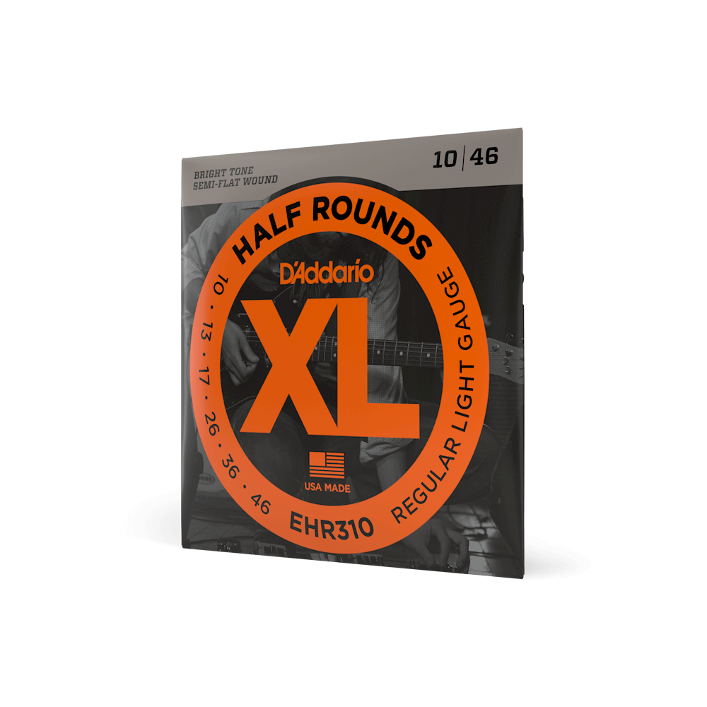 D'Addario EHR310 XL Half-Rounds Electric Guitar Strings - .010-.046 Regular Light - Image 4