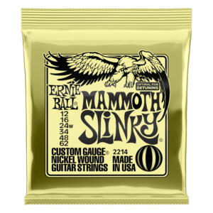 Ernie Ball 2214 Slinky Nickel Wound Electric Guitar Strings - .012-.062 Mammoth Slinky