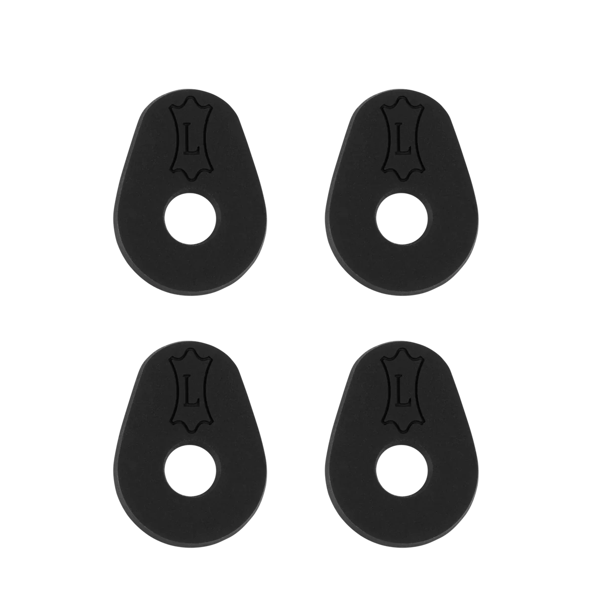 Levy's Rubber Guitar Strap Blocks (Set of 4) - Black