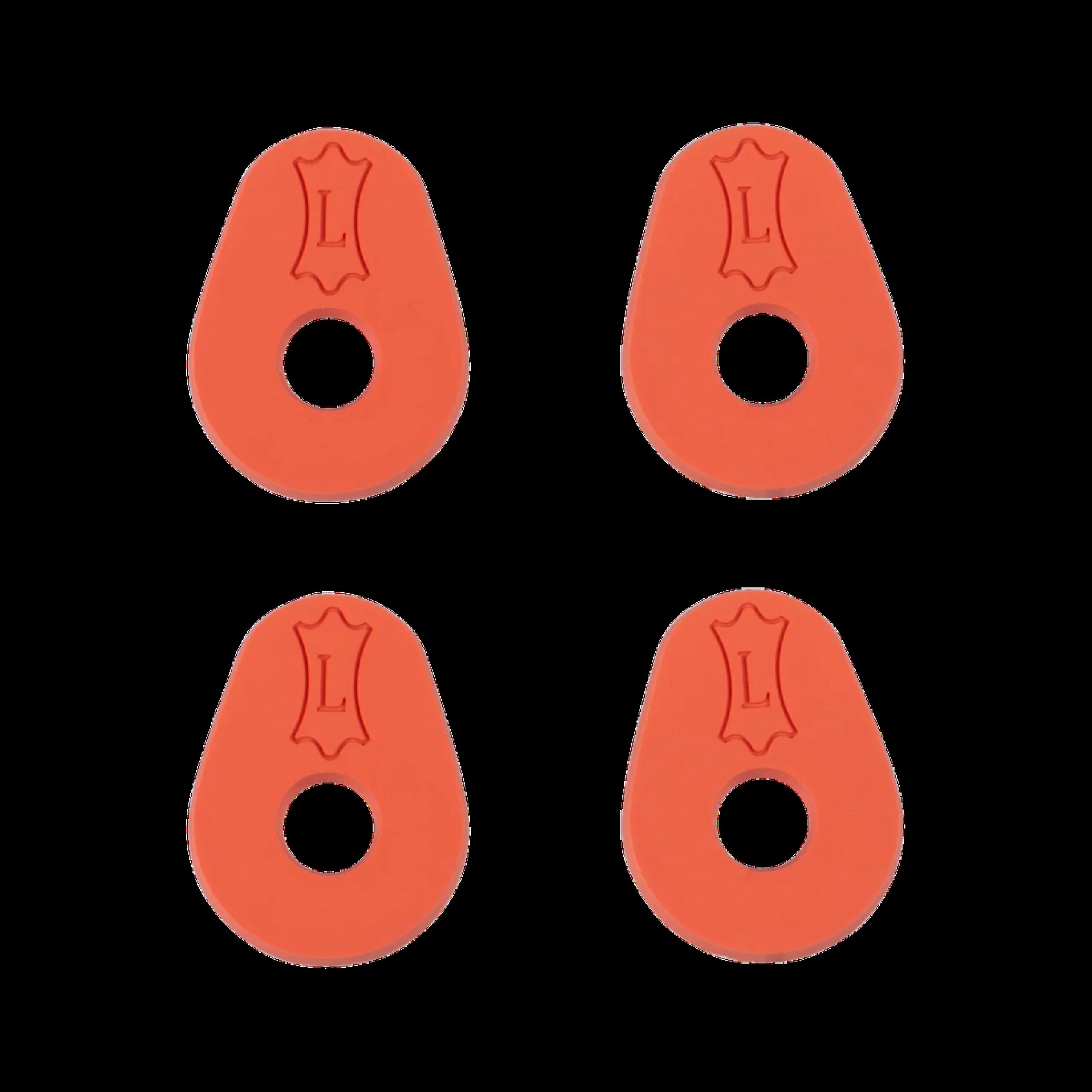 Levy's Rubber Guitar Strap Blocks (Set of 4) - Orange