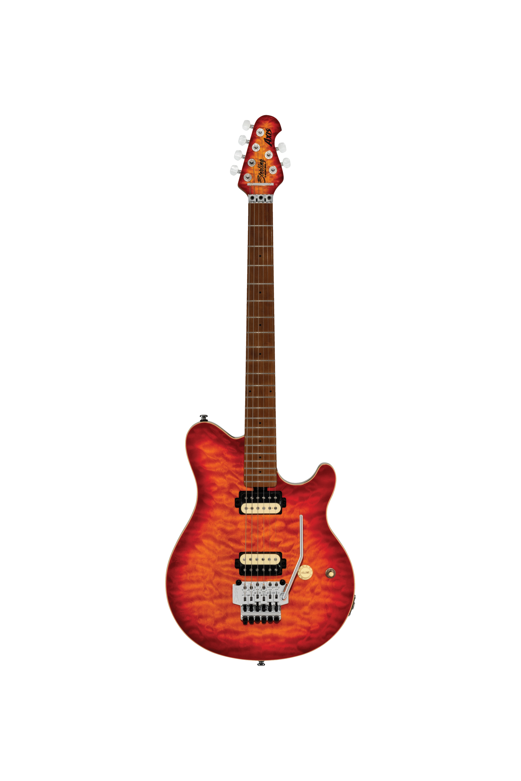 Sterling By Music Man Axis Quilted Maple Electric Guitar - Lava Burst
