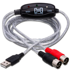 Hosa USM-422 TRACKLINK USB Interface - MIDI I/O to USB Type A - 6 foot