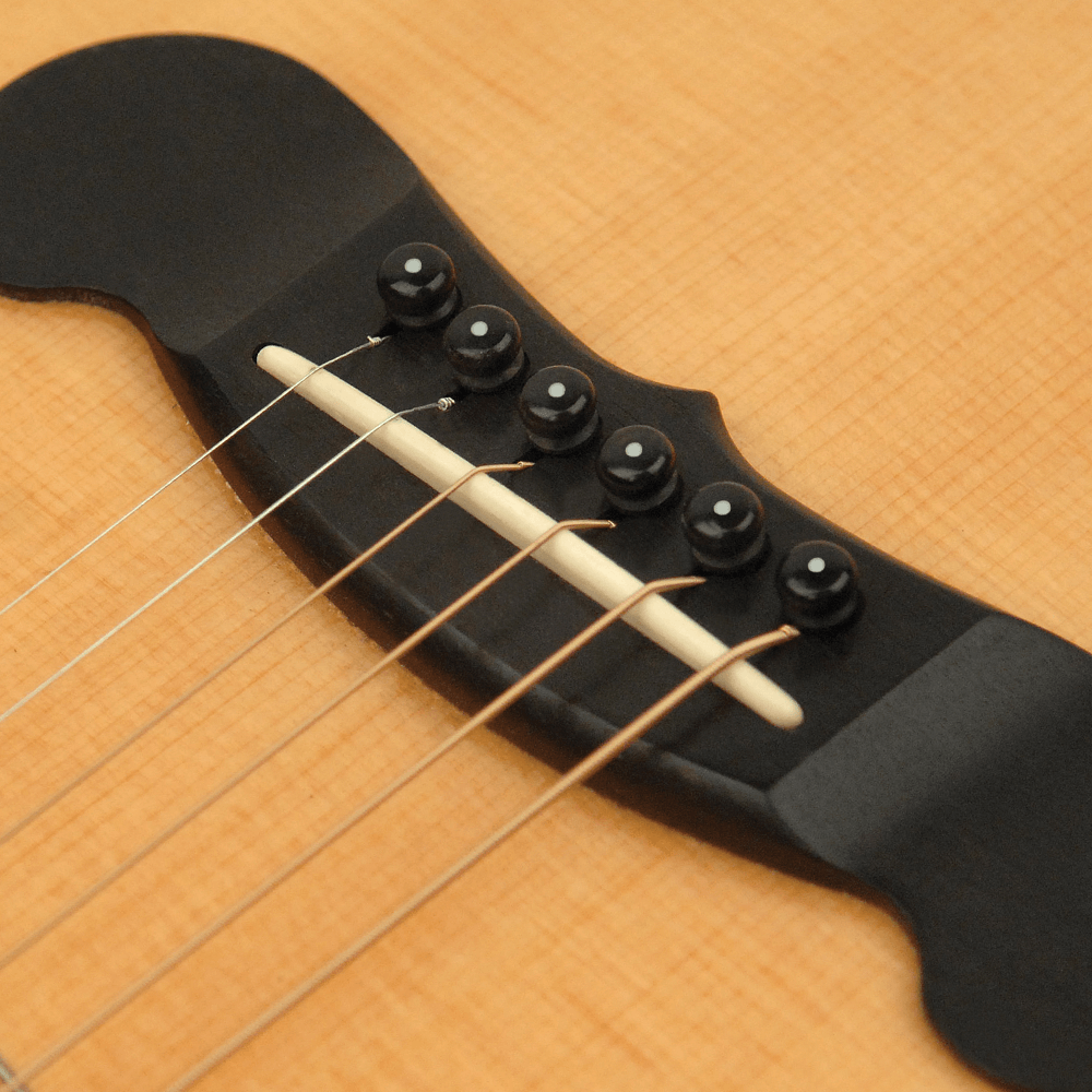 D'Addario Plastic Bridge Pins (set of 6) with End Pin - Ebony - Image 3