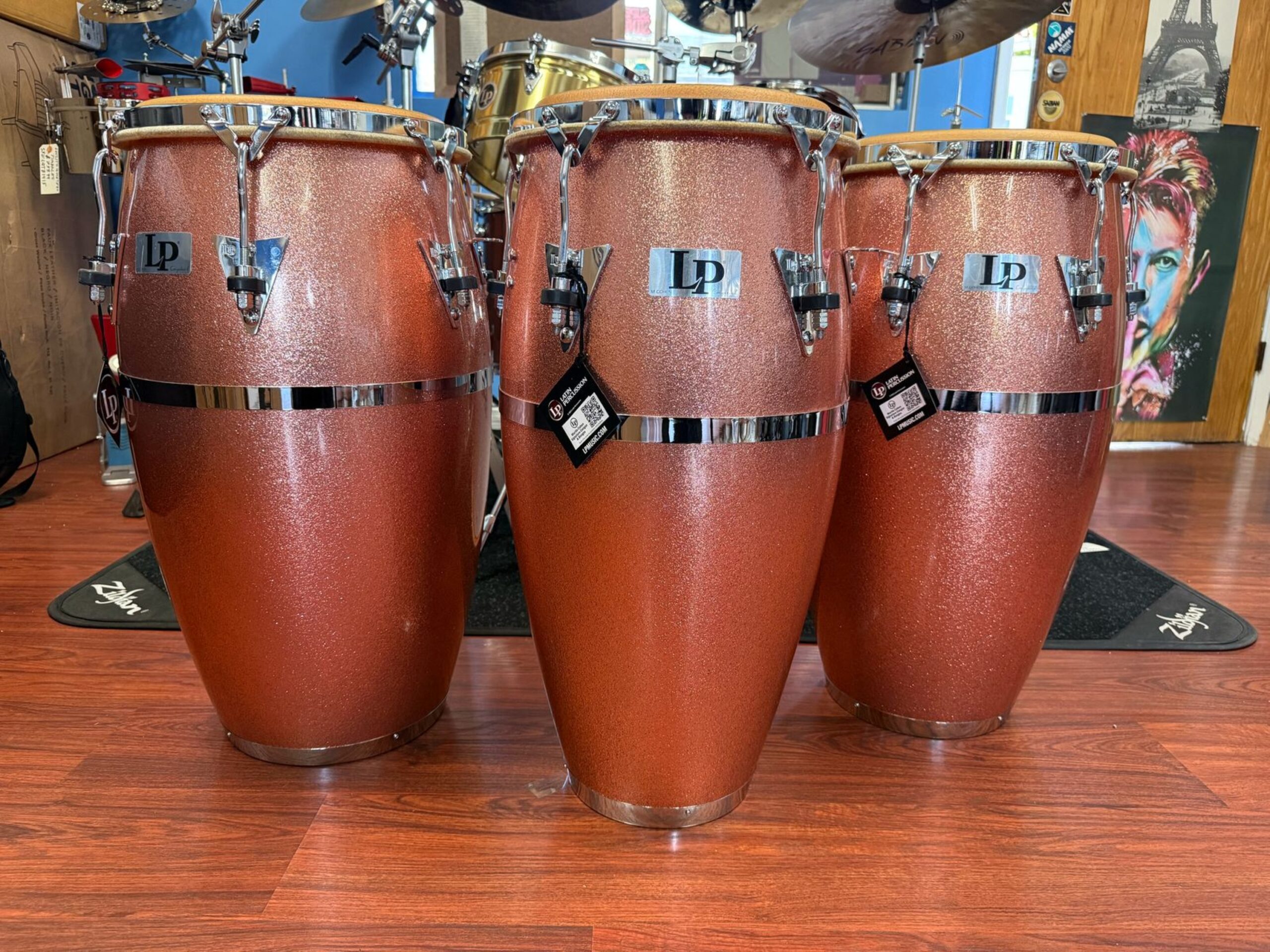 Latin Percussion ~NEW~ Martin Cohen Signature Quinto/Conga/Tumba Trio Set