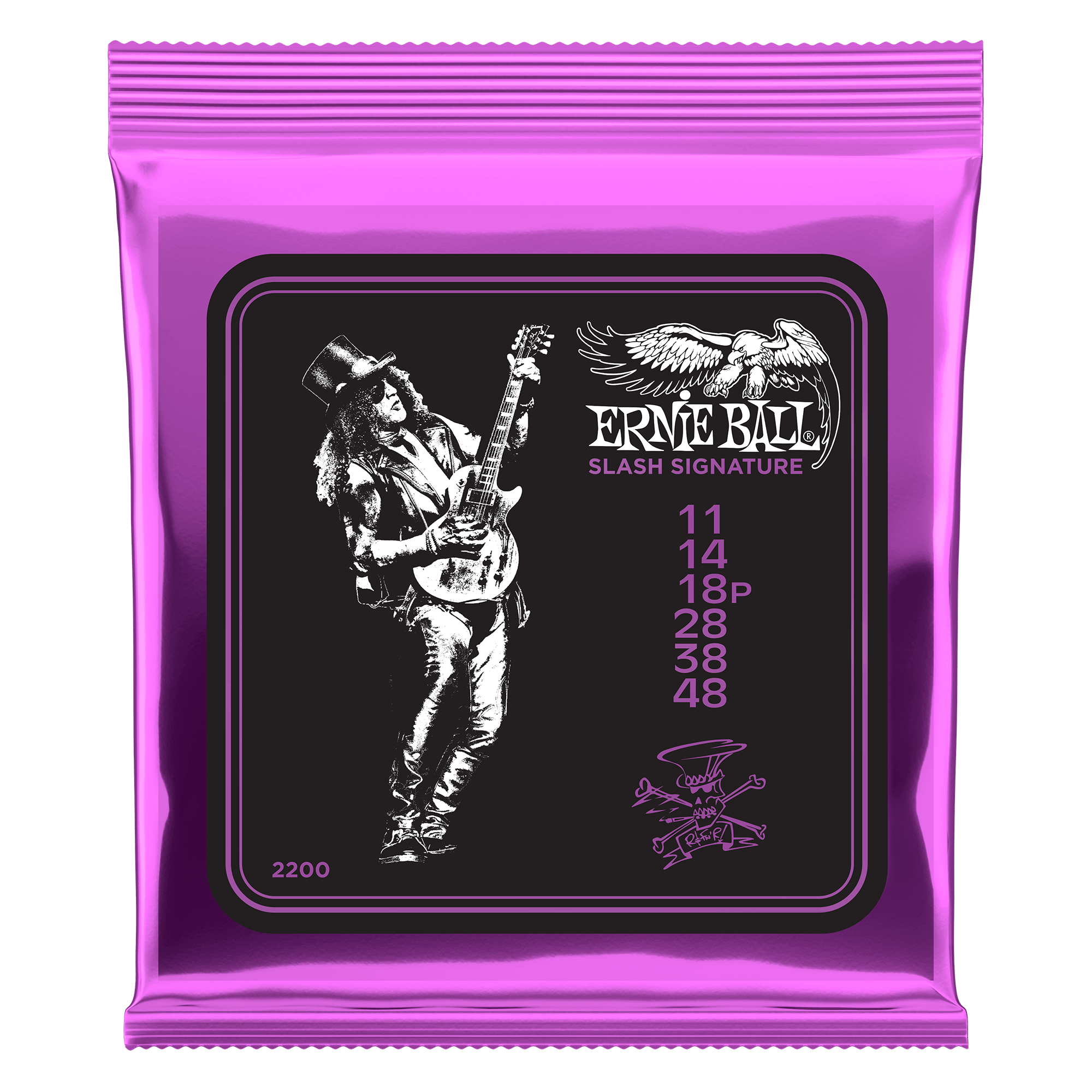 Ernie Ball 2200 Slash Signature Electric Guitar Strings - .011-.048 Power Slinky