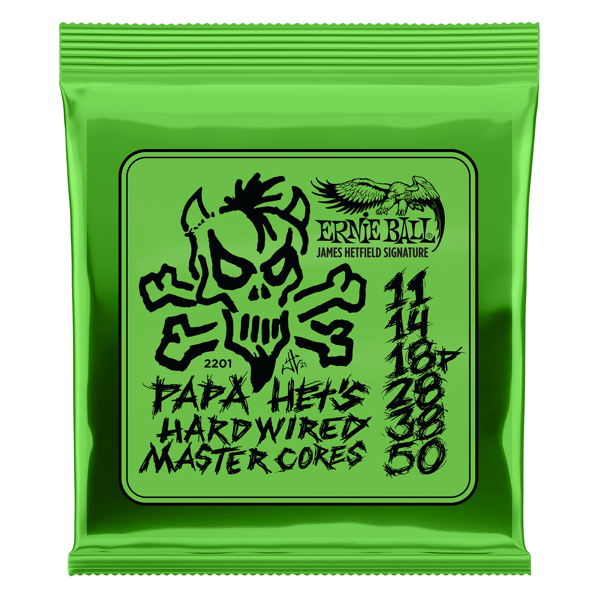 Ernie Ball 2201 Papa Het's Hardwired Master Cores - .011-.050 Custom Gauge