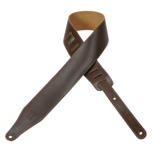 Levy's DM17 Genuine Leather Guitar Strap - Dark Brown