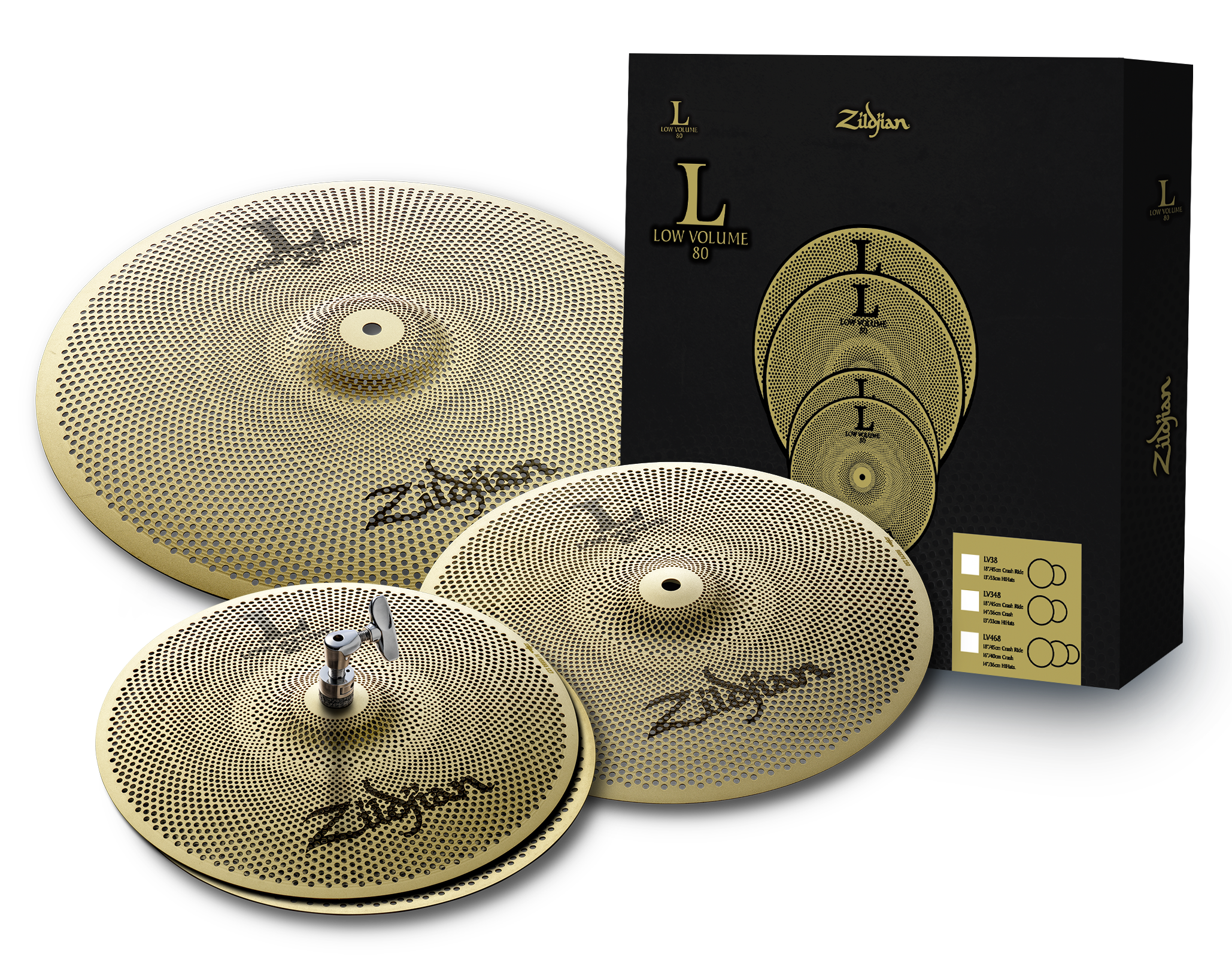 Zildjian L80 Low Volume Cymbal Set - 13/14/18 inch - Image 5