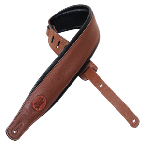 Levy's MSS2 Garment Leather Guitar Strap - Brown