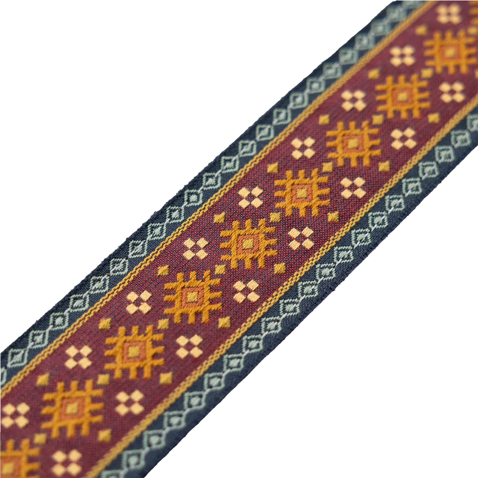 Levy's '60s Hootenanny Guitar Strap - Red Aztec Weave - Image 4
